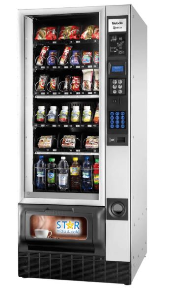 Exemplo de vending machine da Star Mídia & Café